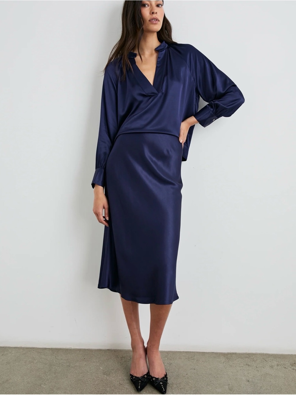Rails Anya Navy Medium Skirt RRP $198 Eco Friendly
